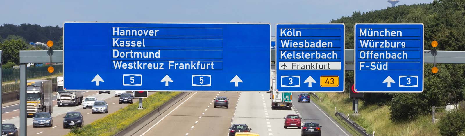 A view of a German autobahn